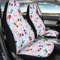 thumbnail image 4 of XYZCANDO Interior Decor Car Seat Covers SUV Sedan Vehicle, Thin Breathable Car Front Seat Covers Set of 2 Polyester Colorful Ladybug Hearts, 4 of 10