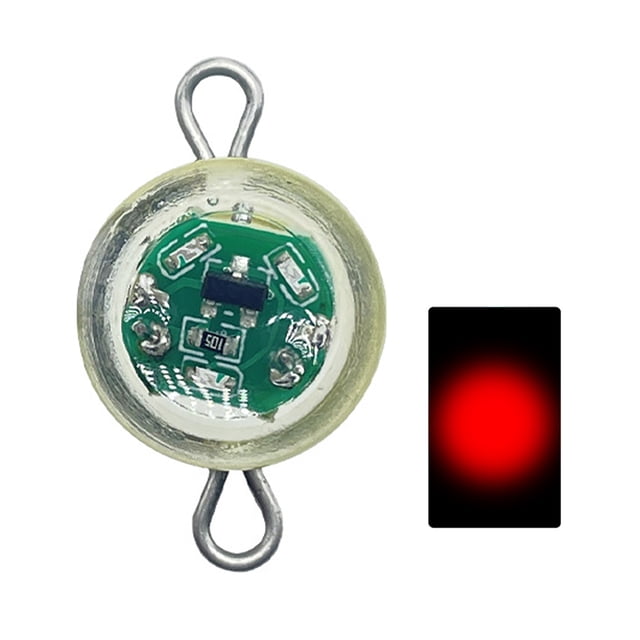 LED que atrae la lámpara de peces Mini lámpara de calamar de pesca de plástico para artes de pesca (rojo) Ehuebsd Para Estrenar