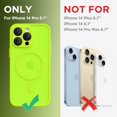 thumbnail image 2 of Funda CAPRARO Magnética para iPhone 14 Pro Verde Fluorescente, 2 of 7