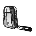thumbnail image 2 of Bolso bandolera transparente de PVC con gancho desmontable ajustable, impermeable, negro, transparente, para viajes, senderismo, Camping, 2 of 10