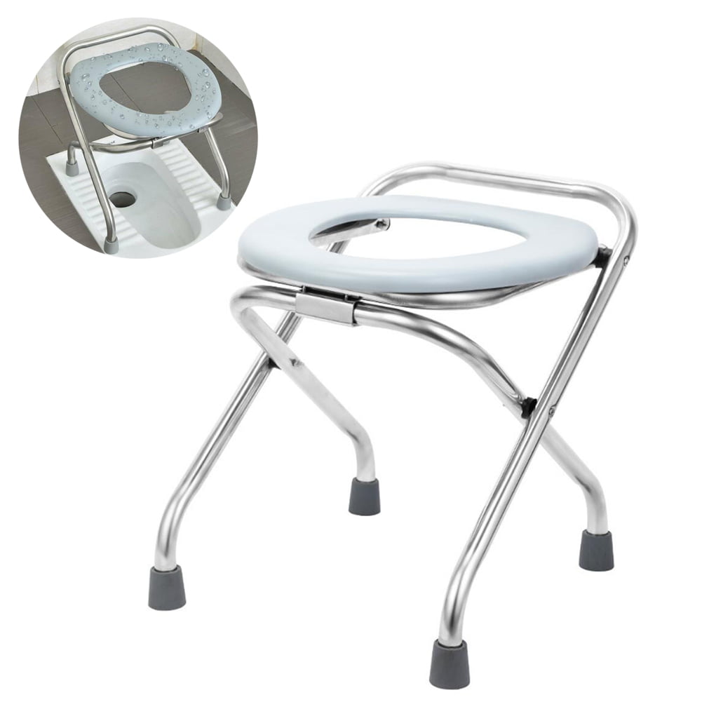 Folding Commode Portable Toilet Seat Portable Potty Chair Comfy Commode ...