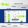 thumbnail image 3 of Magnético Pocket Level WORKPRO de nivel pequeño con 2 burbujas, 3 of 9