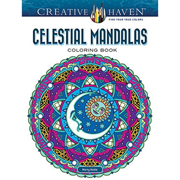 Pre-Owned Creative Haven Celestial Mandalas Coloring Book Paperback