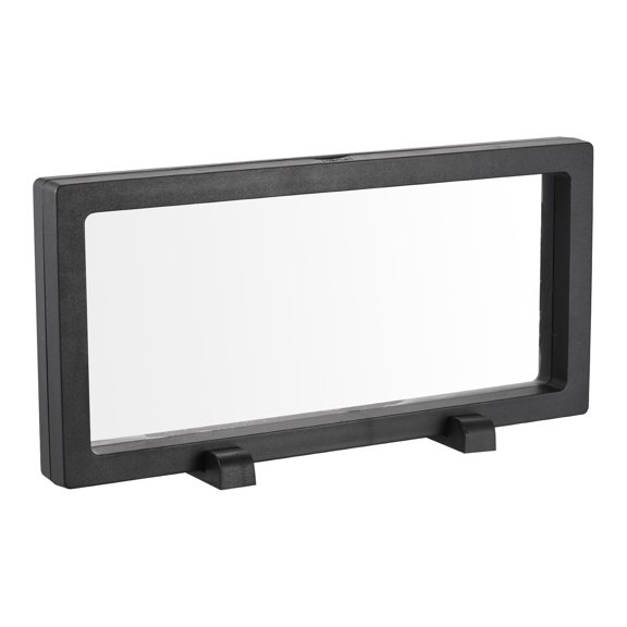 Uxcell Floating Thin Film Display Box with Base 23cm x 11cm x 2cm Black