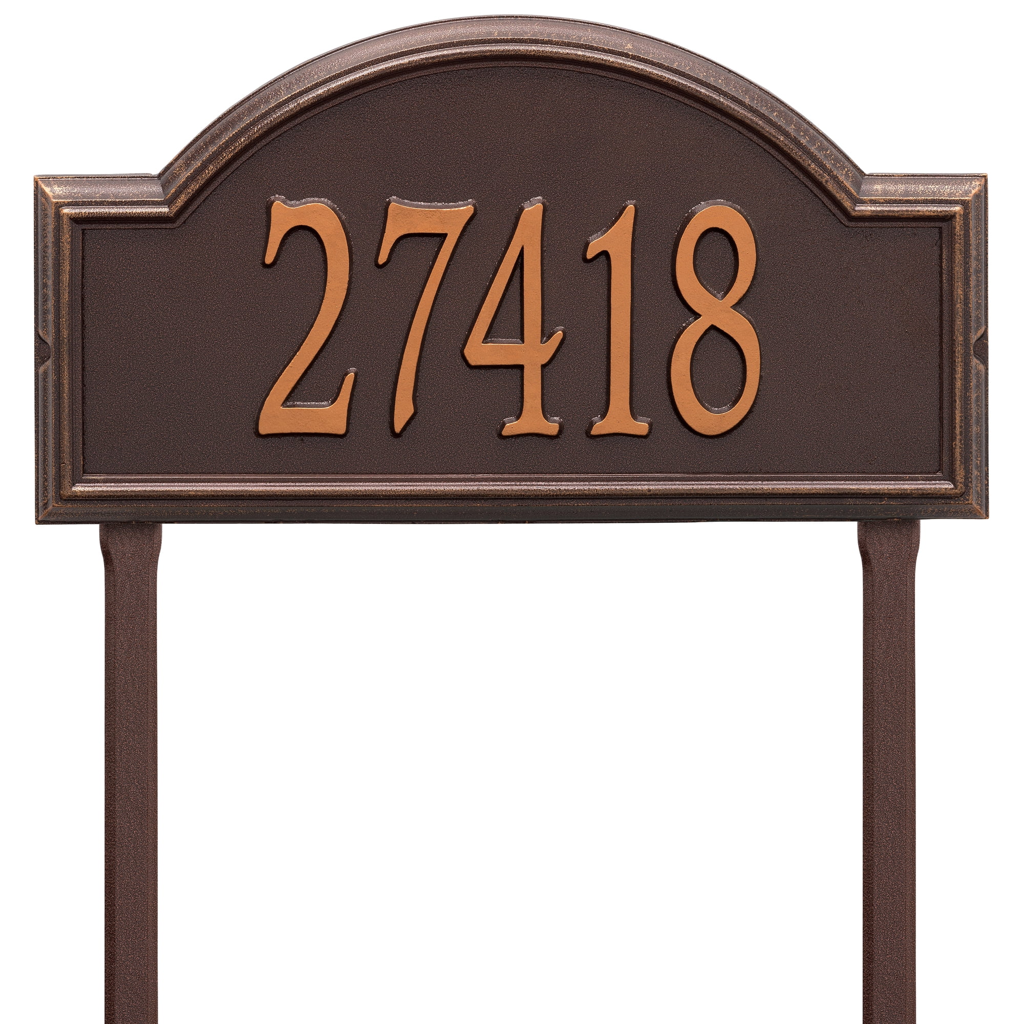 Personalized Whitehall Products Providence Arch Address Plaque in Copper by Whitehall