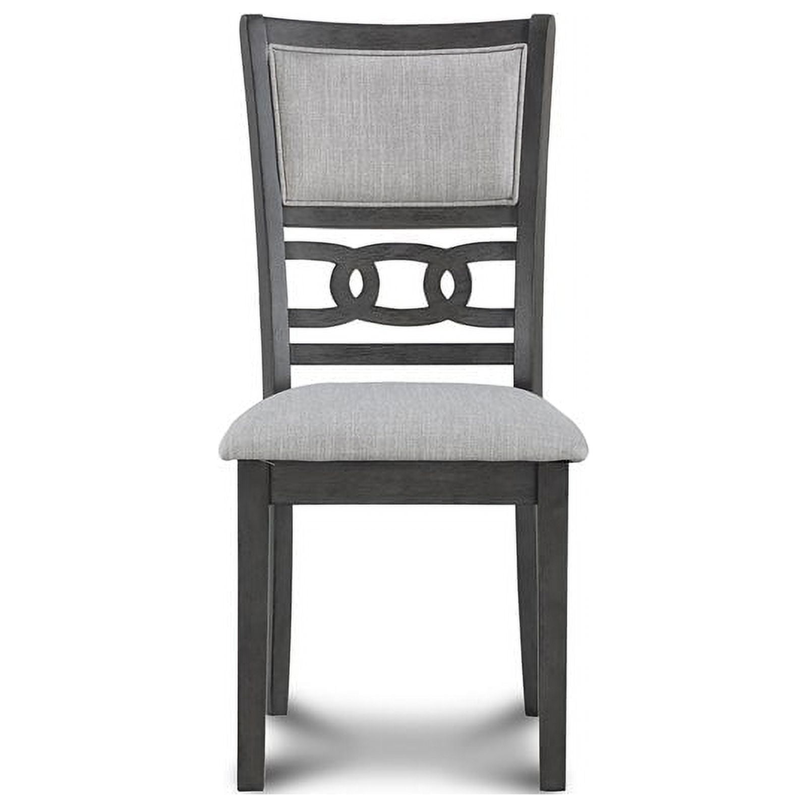 New Classic Furniture Gia 5-Piece Round Solid Wood Dining Set in Gray
