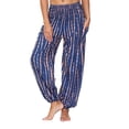 thumbnail image 2 of Women Leggings Tummy Control Bloomers Baggy Loose Casual Yoga Pants,Blue,M, 2 of 9