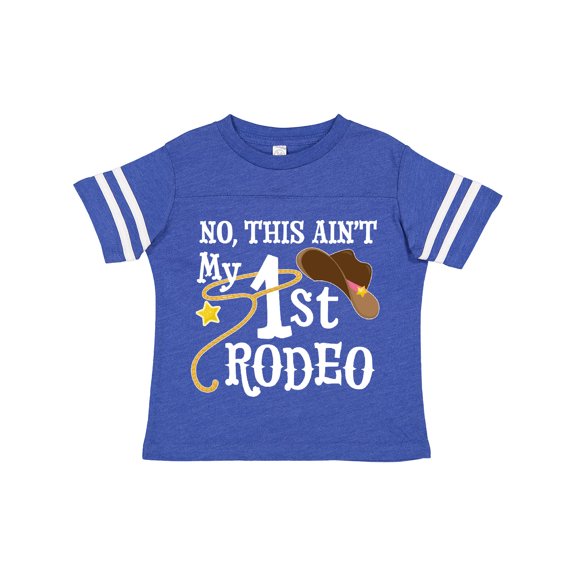 Inktastic No, This Ain't My 1st Rodeo Cowboy Hat and Lasso Boys or Girls Toddler T-Shirt