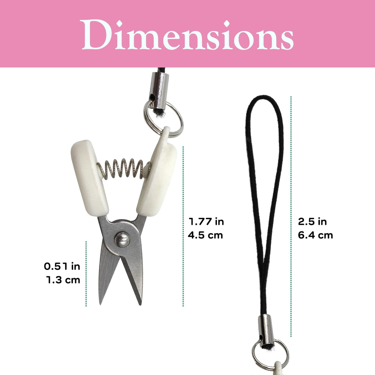 JubileeYarn Snippy Portable Keychain Scissors - Assortment G - 30 Scissors