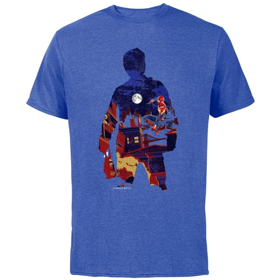 Marvel Spider-Man: No Way Home Peter Parker Silhouette - Short Sleeve Cotton T-Shirt for Adults - Customized-Royal Heather