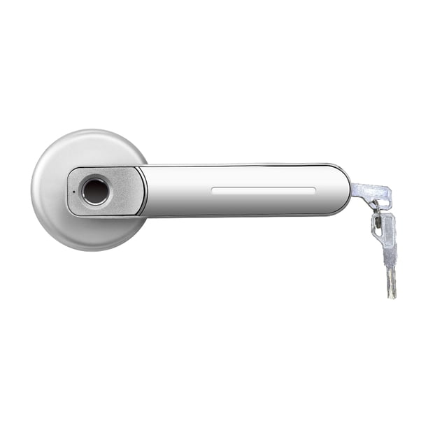 30 grupos Cerradura de puerta con huella digital Perilla de puerta inteligente Cerraduras de puerta Abanopi Silver