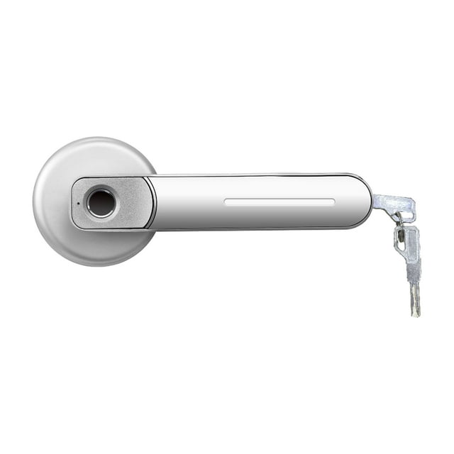 30 Groups Fingerprint Door Lock Smart Door Knob Gate Locks Left-Right Open Door Lever Lock Set Entry Door Lock for Home Interior Door Bedroom Hotel Warehouse Office