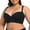 Black, variant on TSADFHJI Women's Solid Color Gathering Collar Body Seamless Cup Tank Top Large Size Shaping Back Long Size Sports Bra Underwear Multi Button Shaping Women's Crotchless Panties Black Black 34B