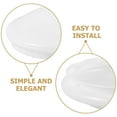 thumbnail image 6 of ADDHAT 2Pcs Round White Ceiling Light Covers Easy Install PVC Replacement for Kitchen Bathroom, 6 of 6