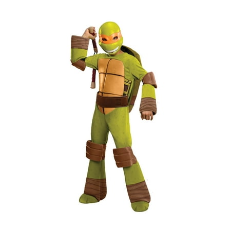 Teenage Mutant Ninja Turtles Deluxe Michelangelo Costume, Medium