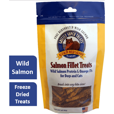 Grizzly Salmon flavored Super Treats for Dogs and Cats, 3oz.