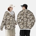 thumbnail image 4 of Gaeub Dandelion Flower Men's and Women's UPF 50+ Long-Sleeved Sun Protection Clothing, Fishing Shirt Long Sleeve Zip-Small, 4 of 7