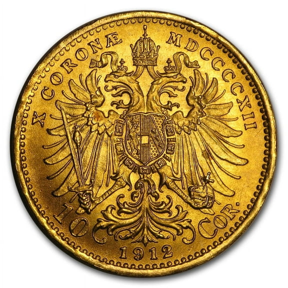 Austria Gold 10 Coronas BU (Random)