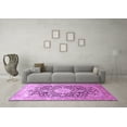 thumbnail image 3 of Ahgly Company Indoor Rectangle Medallion Purple Traditional Area Rugs, 8' x 12', 3 of 4