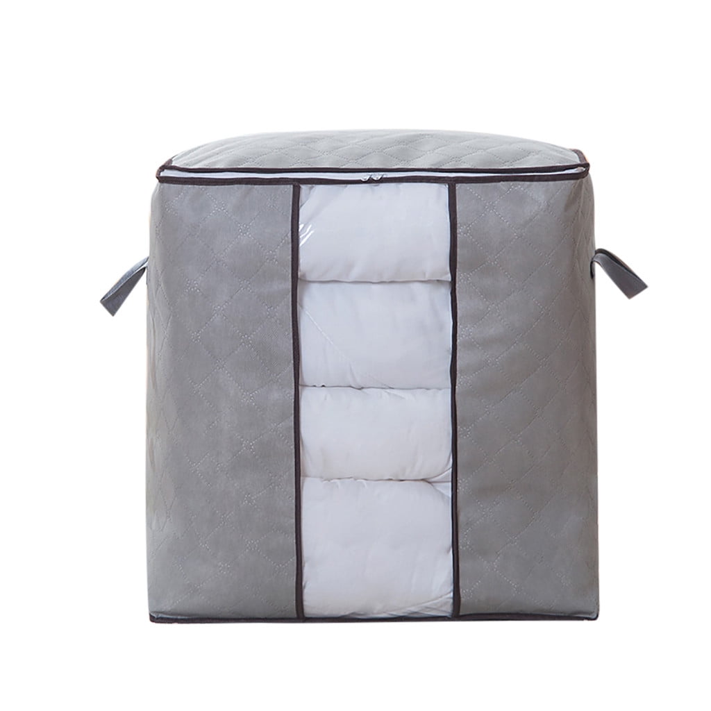Foldable Quilt Clothe Storage Bag Large Blanket Closet Home Organizer Box Zipper 