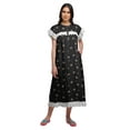 thumbnail image 1 of Moomaya Chemise de Nuit à Manches Courtes pour Femmes, en Coton Imprimé, 1 of 6