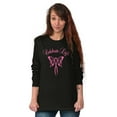 thumbnail image 4 of Celebrate Life Breast Cancer Support Women Plus Size Long Sleeve Graphic Tee Brisco Brands 3X, 4 of 5