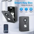 thumbnail image 2 of Smart Fingerprint Key Storage Box Bluetooth Wireless Password Storage Box Safe Security Anti-theft Box, 2 of 7