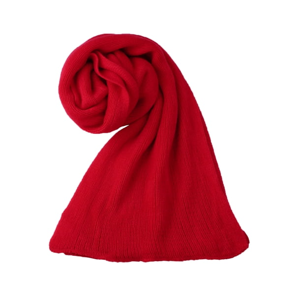 Bufande invierno pamujer Cáliforde rectángulo largo de punto con estilo rojo 200x30cm/79x12