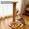 thumbnail image 4 of Butihome Functional Scratching Posts for Cats with Hanging Toys for Indoor, 4 of 4
