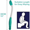 thumbnail image 2 of YOPTOP Toilet Aid Wiper Self Assist Bathroom Bottom Butt Wipe Helper Wand Long Reach Comfort Wipe Tool Paper Tissue, 2 of 6
