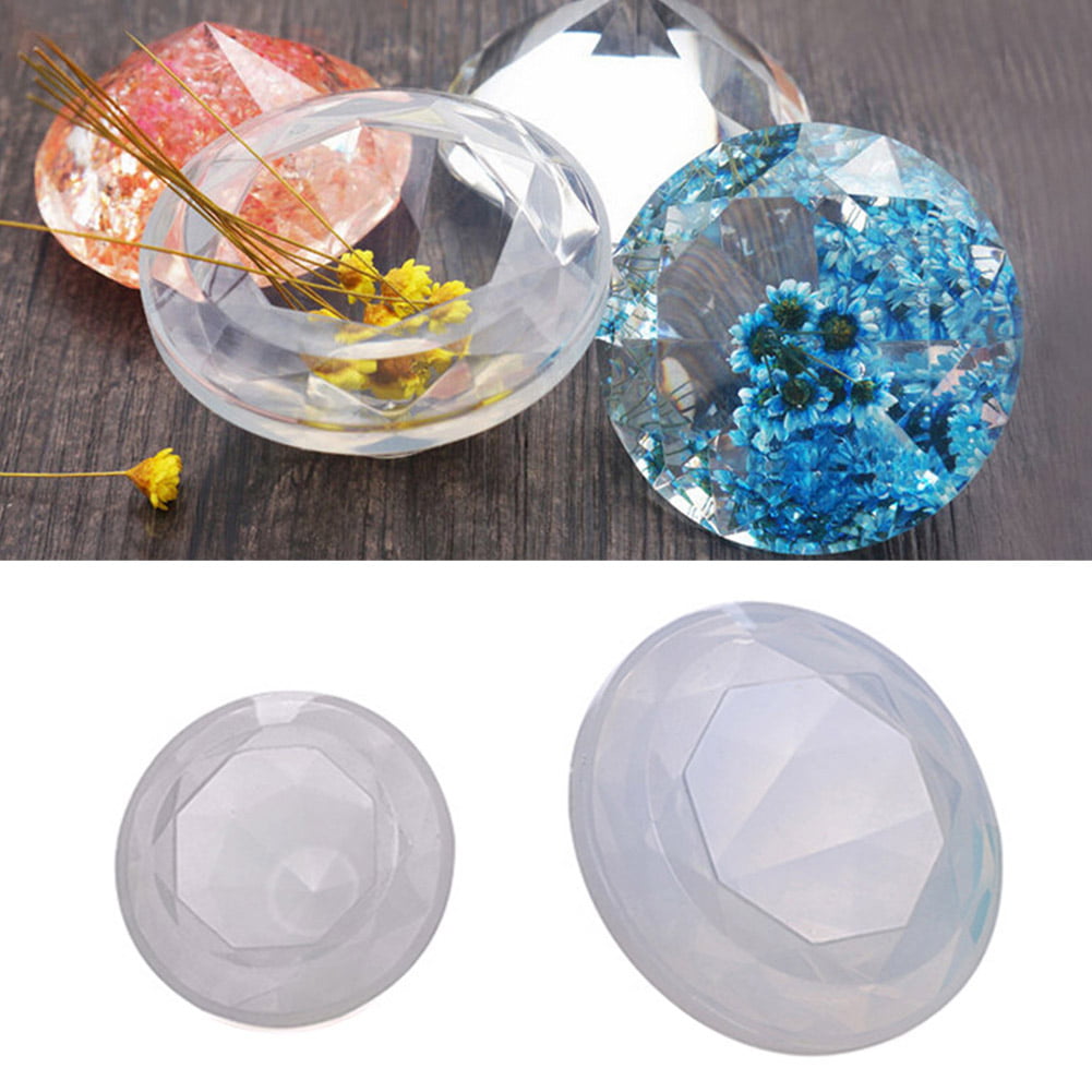Diamond Shape DIY Silicone Mold Making Jewelry Pendant Resin Casting Mould Craft 