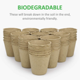 thumbnail image 6 of 60 Packs 3 Inch Peat Pots Plant Starters for Seedling, Biodegradable Herb Seed Starter Pots Kits, Garden Germination Nursery Pot, 6 of 8