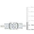 thumbnail image 2 of Everly Women's Created Moissanite Sterling Silver Engagement Ring, 2 of 8
