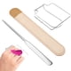 thumbnail image 2 of FELTECHELECTR Paleta de mezcla de maquillaje, bandeja de mano transparente con bolsa de almacenamiento para espátula para amantes y profesionales del maquillaje., 2 of 6