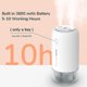 thumbnail image 3 of Small Humidifier 500ml Portable Travel Humidifier 3600mah Battery Powered Humidifier For Car Office Home Office Auto Shut-off Dual Mist Ports Quiet -, 3 of 5
