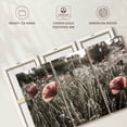 thumbnail image 6 of Elephant Stock Poppy Impression Vintage Color Pop Wall Art - Living Room Wall Decor - Floral And Botanical Multi Panel - Gray And Orange Decor By Melanie Viola - 50" x 32", 6 of 8