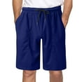 thumbnail image 2 of Aayomet Mens Running Shorts Men's Flower Flat Front Casual Aloha Hawaiian Shorts,Blue 3XL, 2 of 4