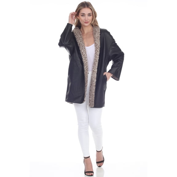 The Sloan Reversible Faux Leather Coat