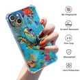 thumbnail image 2 of Turtle in Space Case for iPhone 13 Mini,Aesthetic Art Design Pattern Soft Full TPU Bumper Cover, 2 of 5