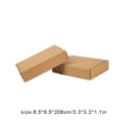 thumbnail image 2 of Express Box Thick Packing Lightweight Rectangle Storage Corrugated Corrugated Board Shipping Cardboard Moving Boxes for Accessories Wedding Party, 2 of 6