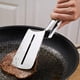 thumbnail image 4 of Pinzas para bistec, pinzas para cocinar, espátula de doble cara, pinzas multifuncionales de acero inoxidable de 10 pulgadas para voltear alimentos, pinzas para bistec, pan, hamburguesa, barbacoa, carne, pizza, pasteles, pan, pescado Rojo Verde, 4 of 7