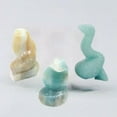 thumbnail image 2 of CUITING Quartz Naturel Cristal Pierre Précieuse Serpent Sculpté Guérison Mini Reiki Serpent Statue-Rose Quartz, 2 of 6
