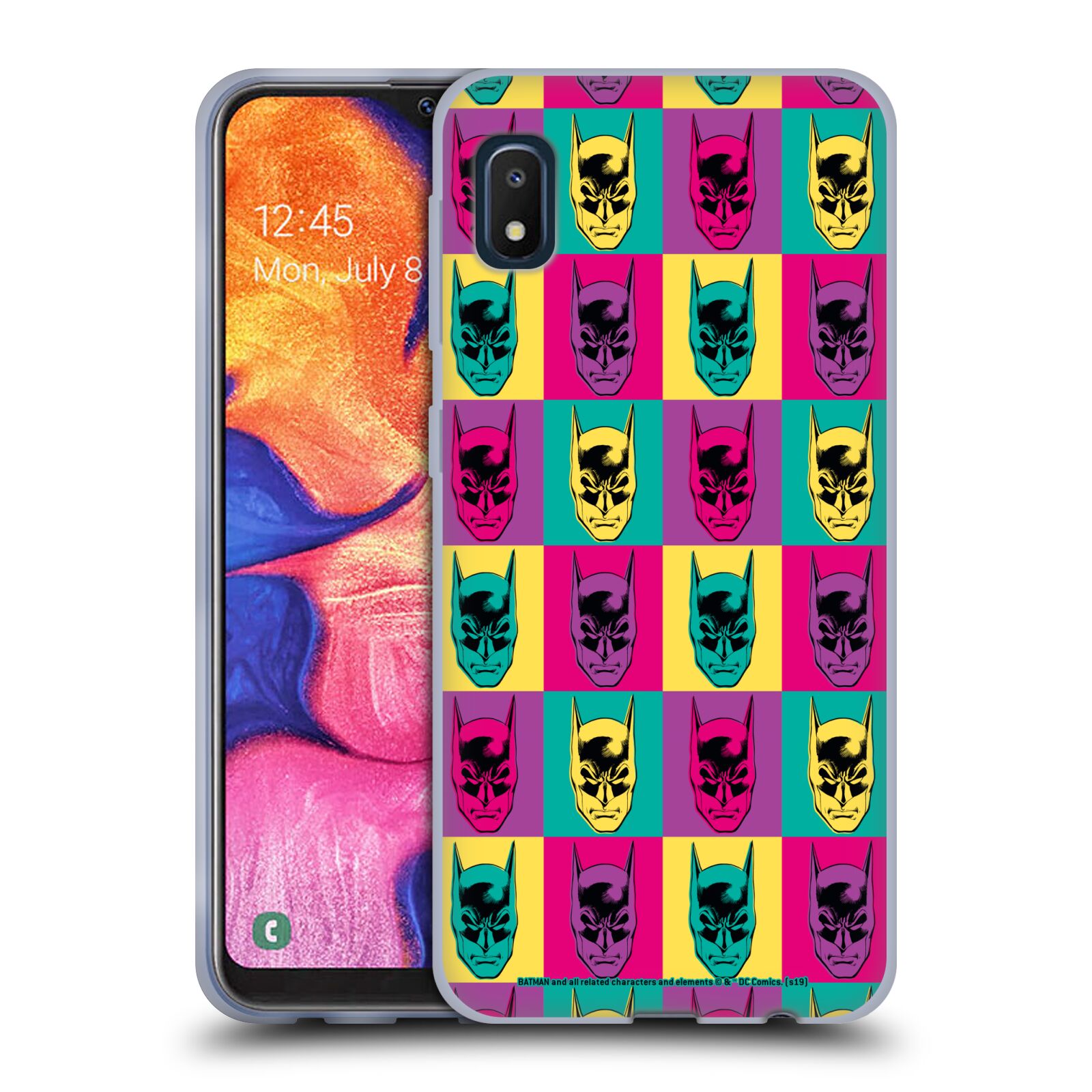 Head Case Designs Officially Licensed Batman DC Comics Vintage Fashion Pop Art Head Soft Gel Case Compatible with Samsung Galaxy A10e (2019) - image 1 of 7