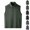 Army Green, variant on Sexlip Fleece Vest Women Lightweight Comfy Vests Outerwear Sleeveless Full Zip Stand Collar Jacket with Zipper Pockets Black XL