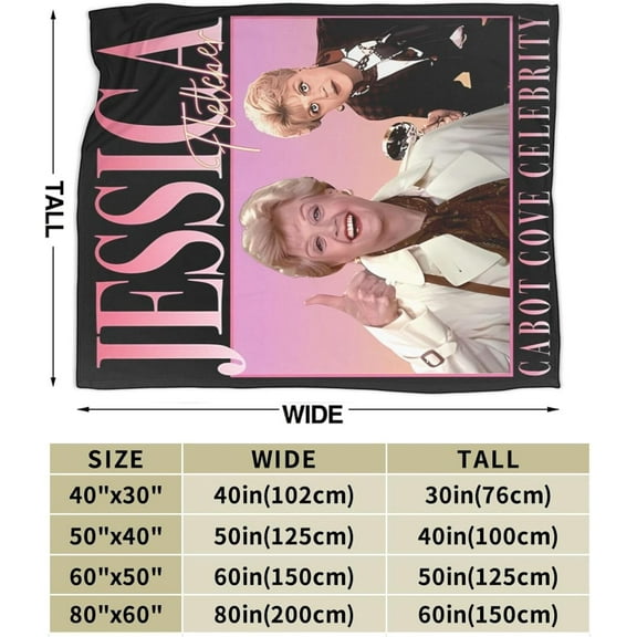 Angela Lansbury Blanket Flannel Soft Throw Blankets for Bedroom Livingroom Sofa Home 80""X60"", Black