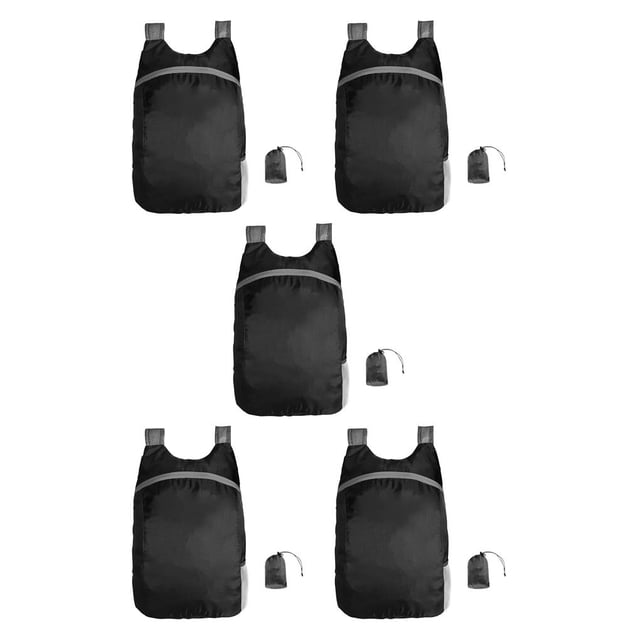 Greeniant para acampar al aire libre, plegable, impermeable, bolsa de nailon, senderismo, viajar, plegable, color negro Type2 NO2 Greeniant CBP155398