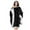 Black, variant on Hooded Cloak for Women Sherpa Fleece Blanket Poncho for Adults Ultra Soft Plush Wearable Blanket with Large Pockets and Button Closure for Cozy Comfort at Home Christmas Valentine's Day