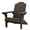 Brown, variant on Keter Kiawah Adirondack Resin All Weather Patio Fire Pit Chair with Cup Holder, Teal
