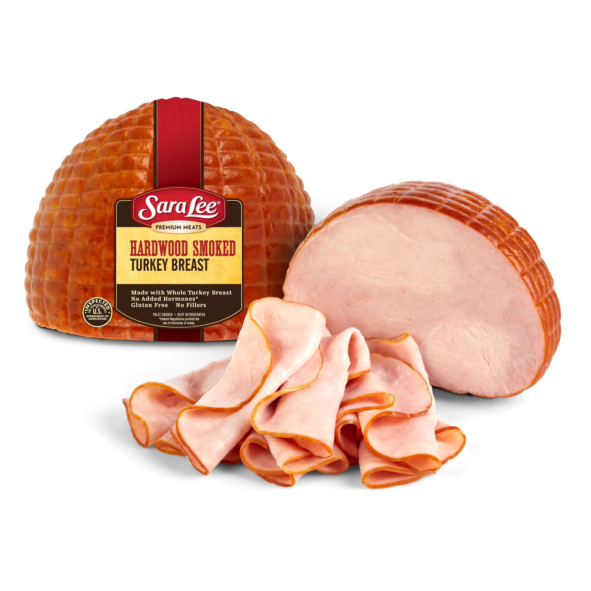 Sara Lee Sliced Fresh Lunch & Deli Meats, Premium Meats Hardwood Smoked Turkey Breast, Resealable Pouch
