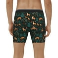 thumbnail image 4 of Cauagu Deers In The Forest Print Men's Boxer Briefs, Funny & Cute Underwear Elastic Waistband Briefs Ideal Gift for Men,1-Pack, 4 of 7